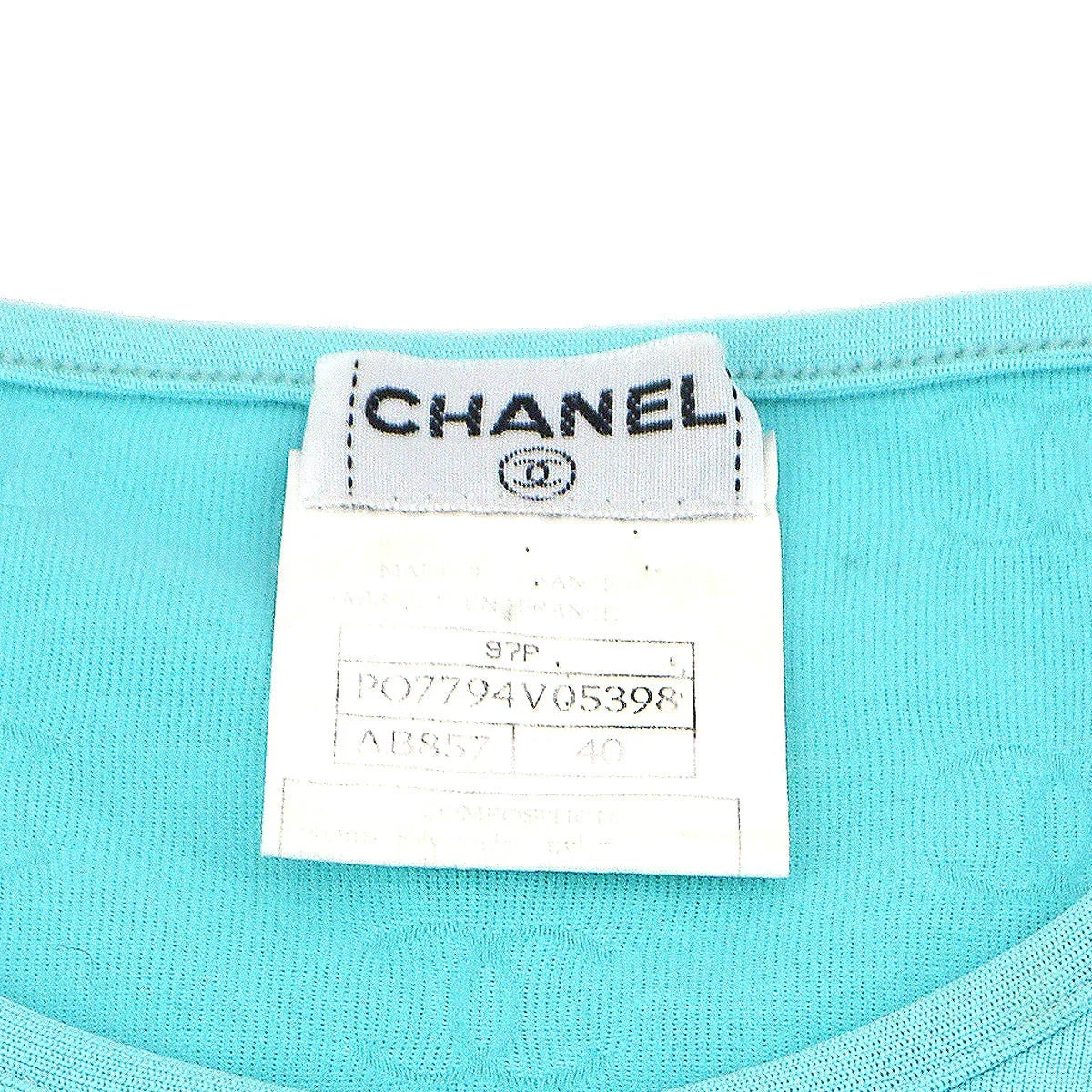 Chanel spring 1997 CC logo-embroidered cropped T-shirt #40