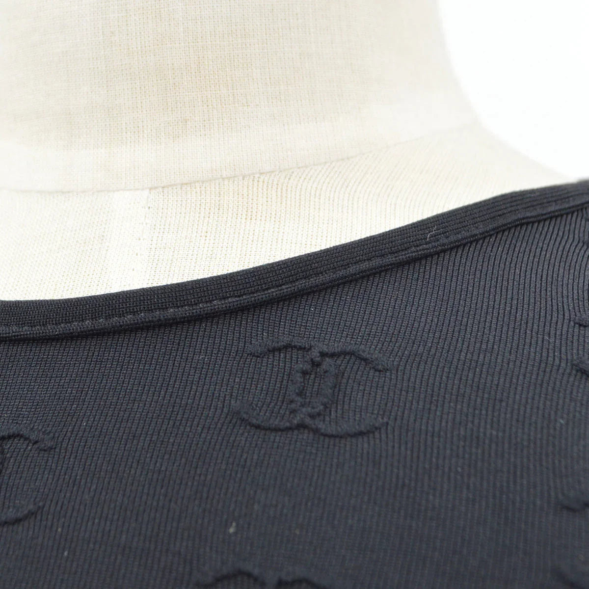 Chanel 1997 Spring CC logo-embroidered cropped T-shirt #42