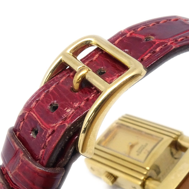 Hermes Kelly Watch Red Crocodile – AMORE Vintage Tokyo