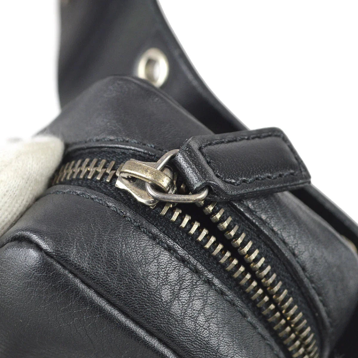 Christian Dior 2002 Twin Pochette Belt Bum Bag Black Black#85