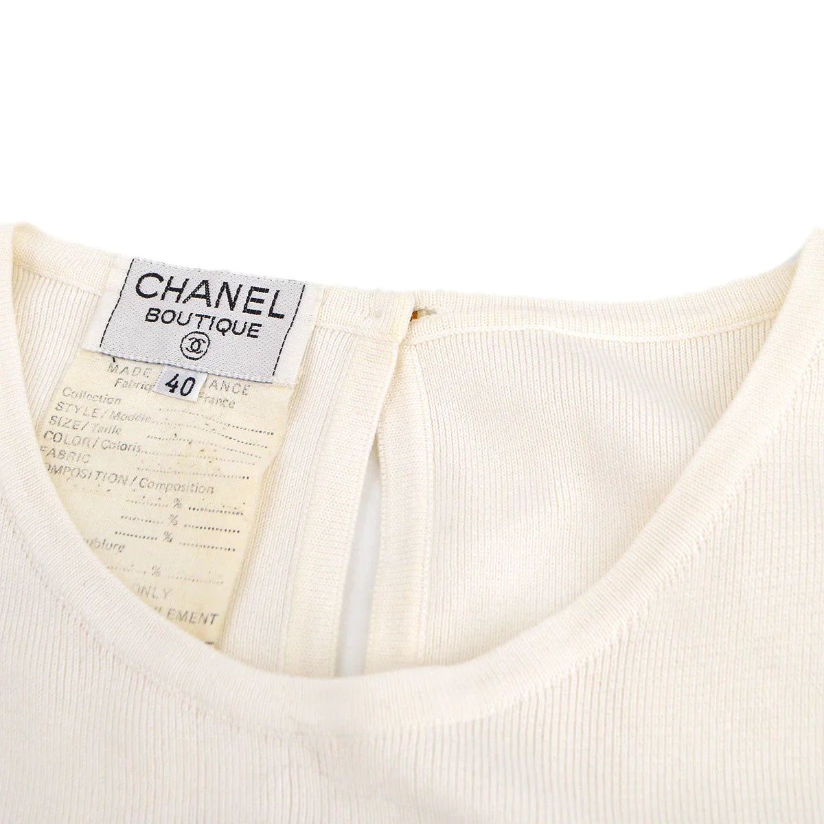 Chanel CC striped dress #40