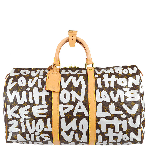 Louis Vuitton Multicolor Graffiti Monogram 'Keepall 50' Bag