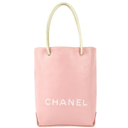 Chanel 1989-1991  * Essential Tote Bag Pink White Calfskin