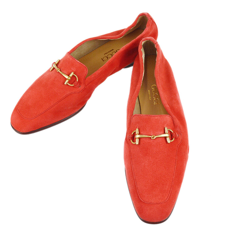 Gucci * Suede Horsebit Loafers Shoes #37 1/2