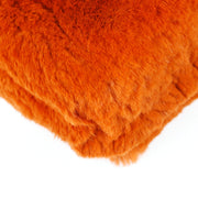Chanel 2000-2001 Chain Shoulder Bag Orange Fur