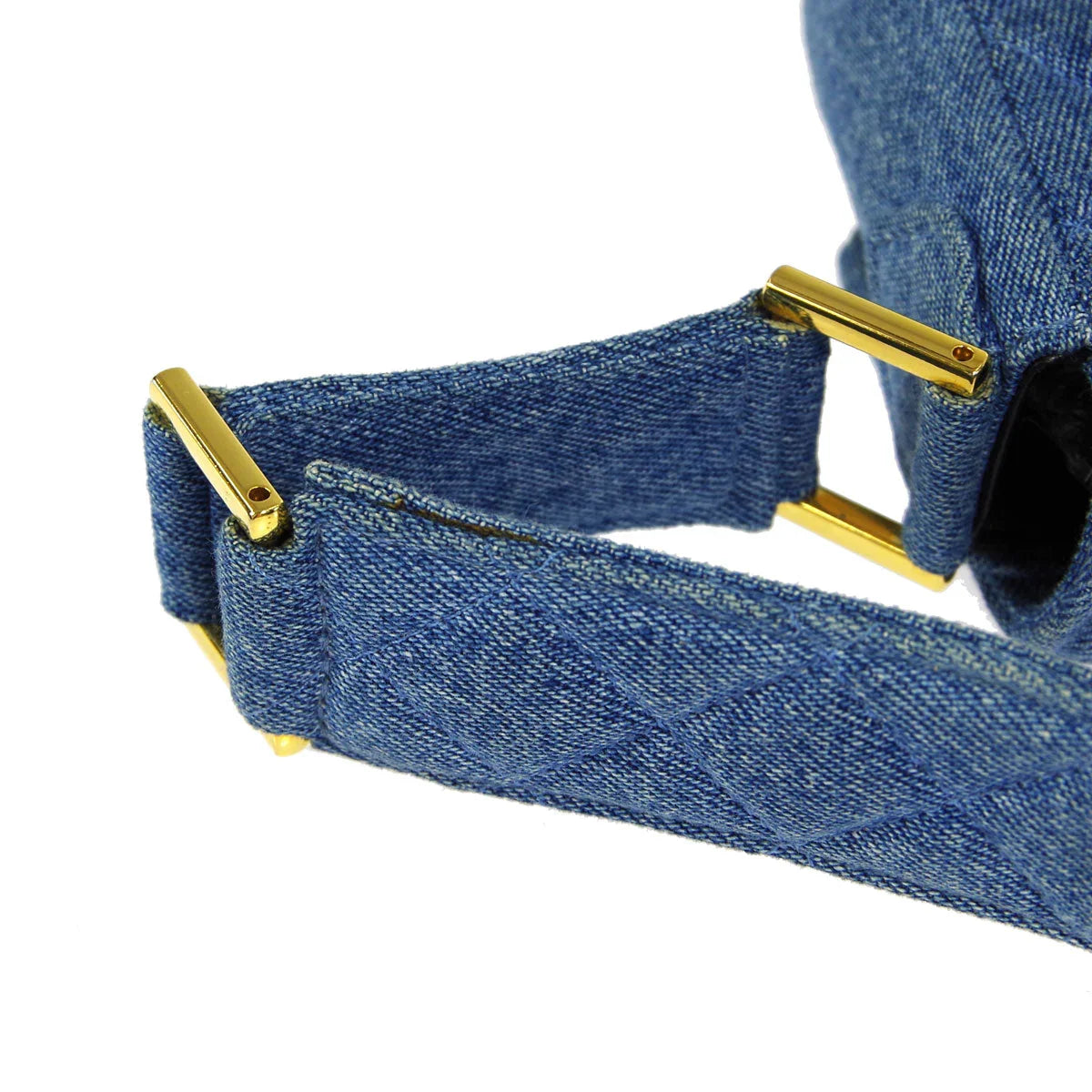 Chanel * 1989-1991 Denim Straight Flap Shoulder Bag