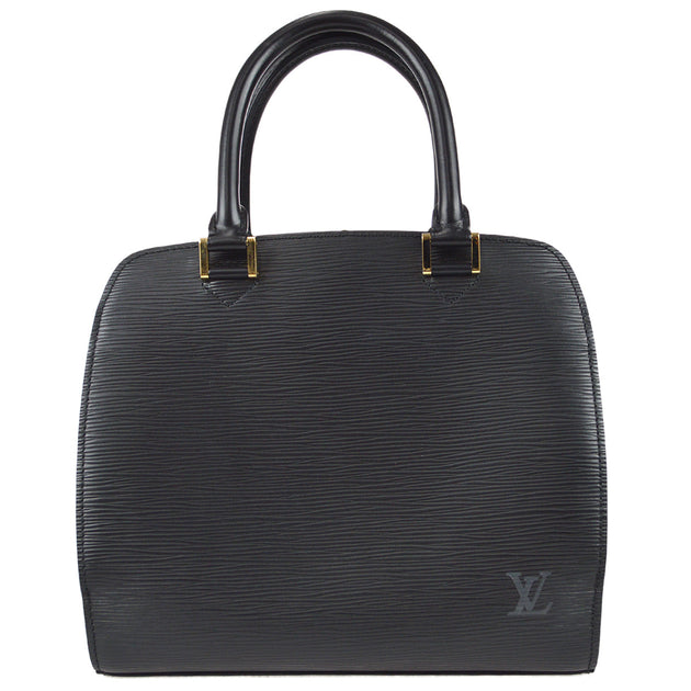 Louis Vuitton 2008 Pochette Montaigne Black Epi M59292 – AMORE Vintage Tokyo