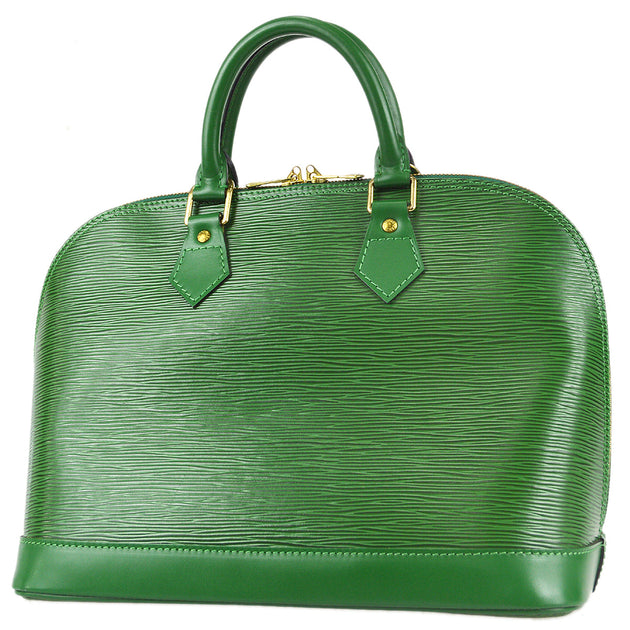 Louis Vuitton Vintage Louis Vuitton Alma Green Epi Leather Handbag