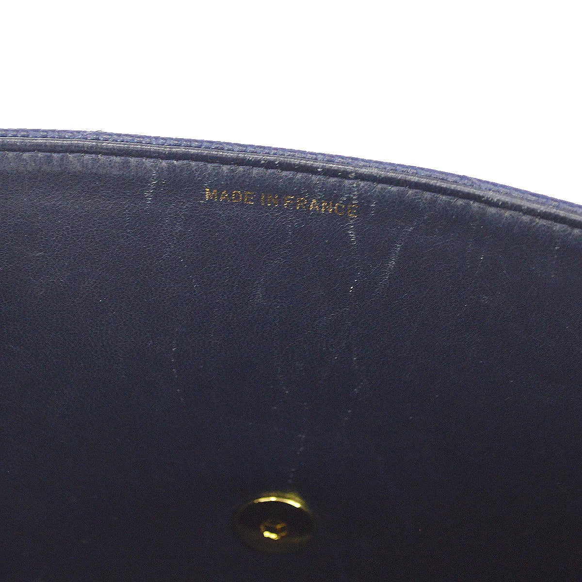 Chanel 1994-1996 Navy Caviar Jumbo Chevron Letter Flap Bag