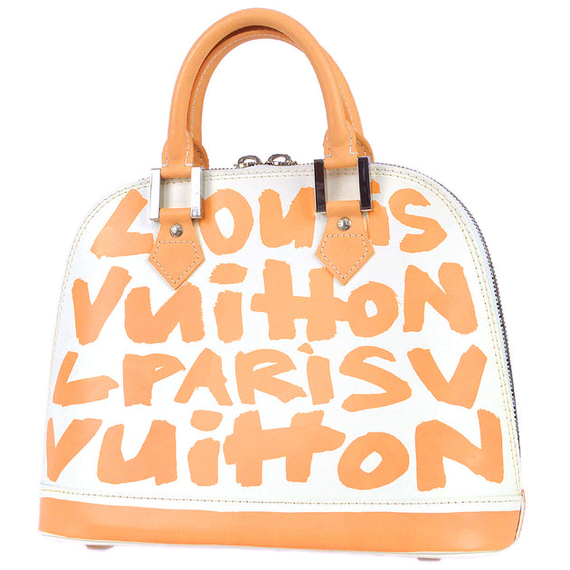 Louis Vuitton Graffiti Alma MM Handbag Beige M92180 – AMORE