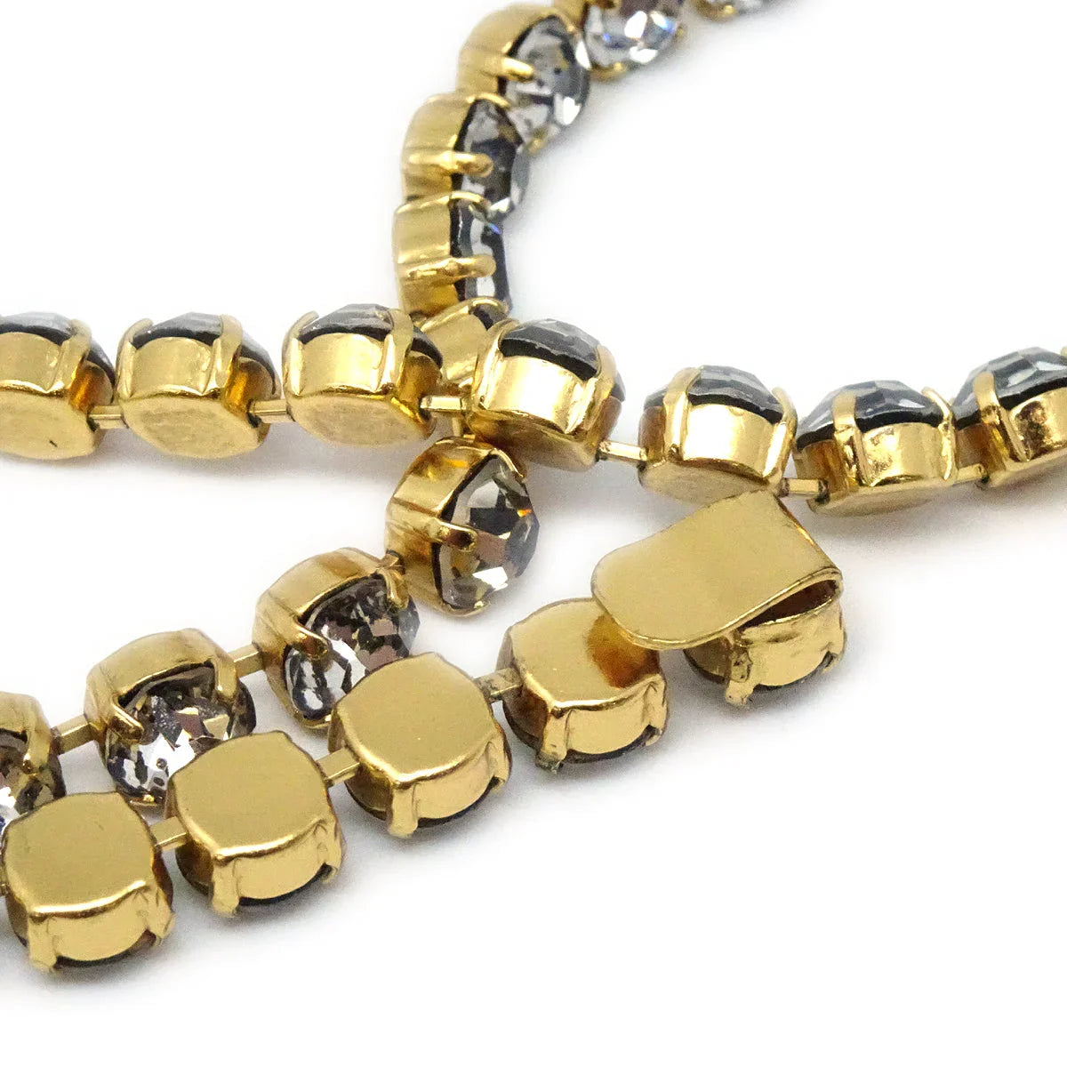 Chanel 1995 Spring Gold & Crystal CC Chain Belt