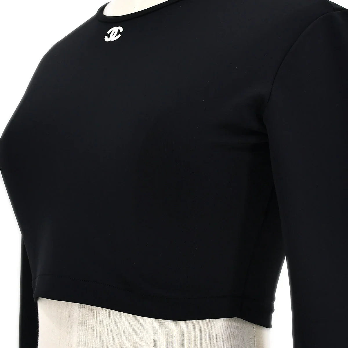 Chanel 1995 spring CC embroidered long-sleeve top #40