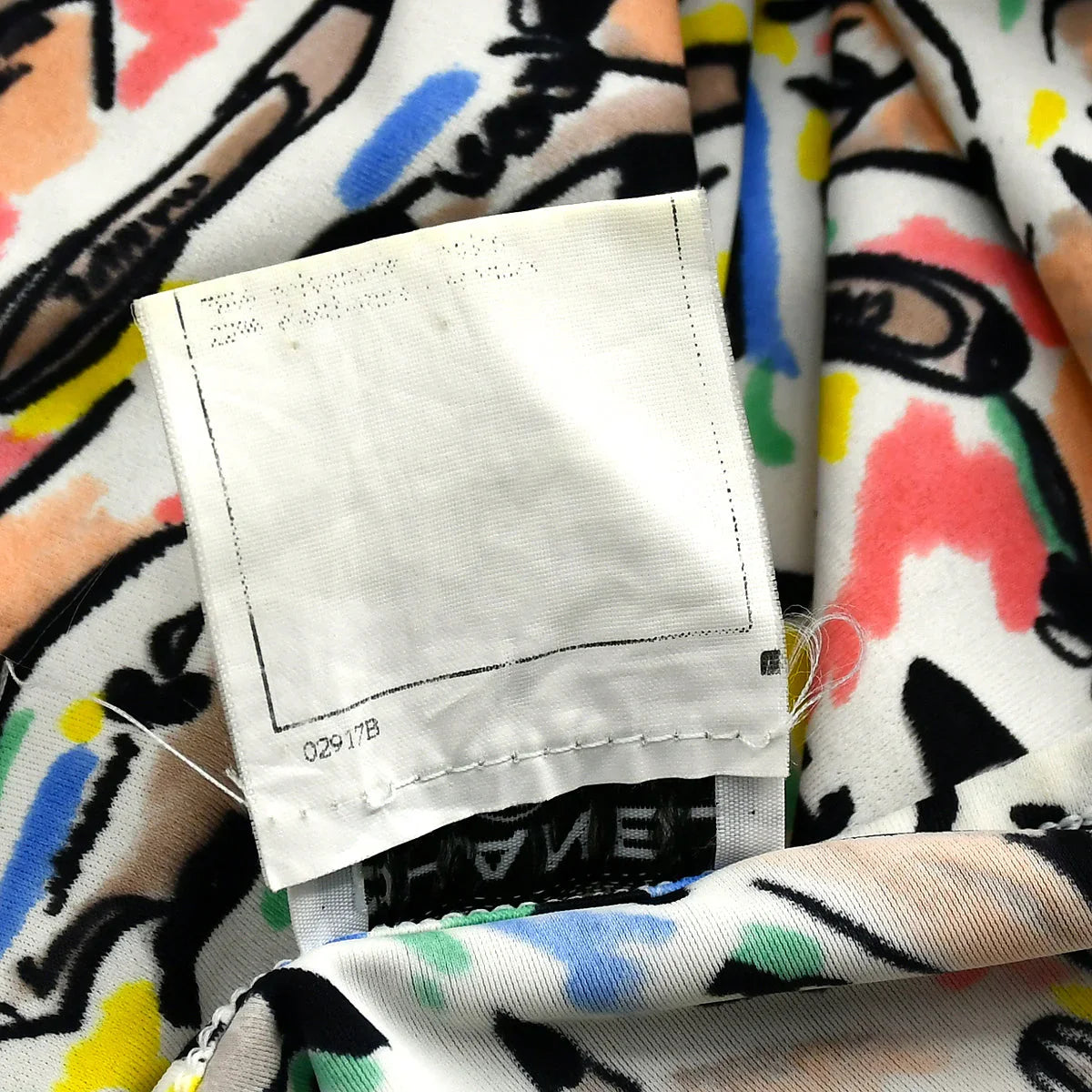 Chanel 1995 spring shoe-print cropped T-shirt #40