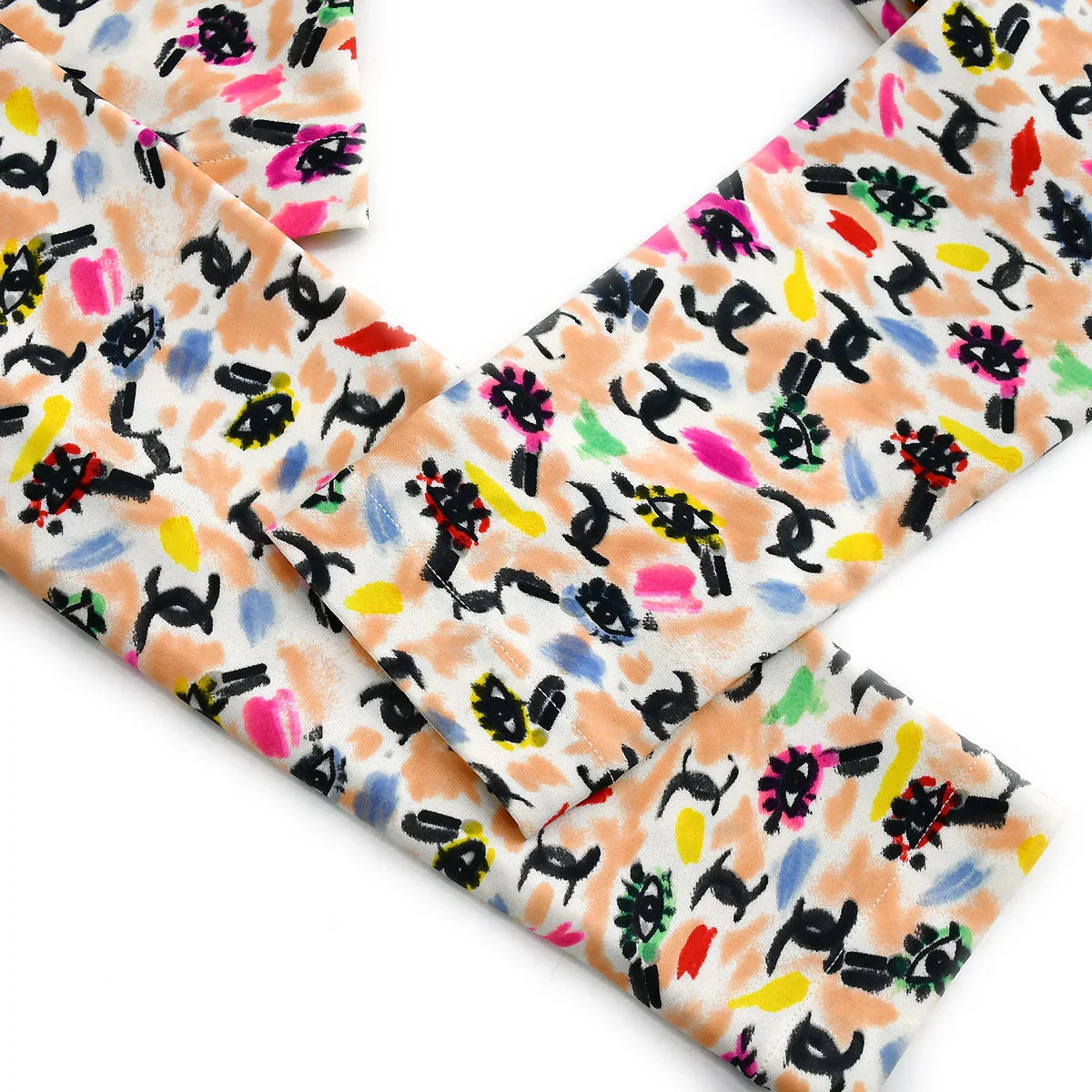 Chanel 1995 spring shoe-print cropped T-shirt #40