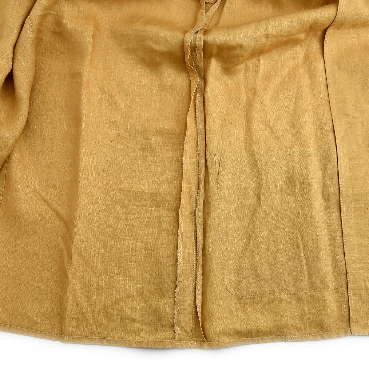 Chanel button-front linen waistcoat #38