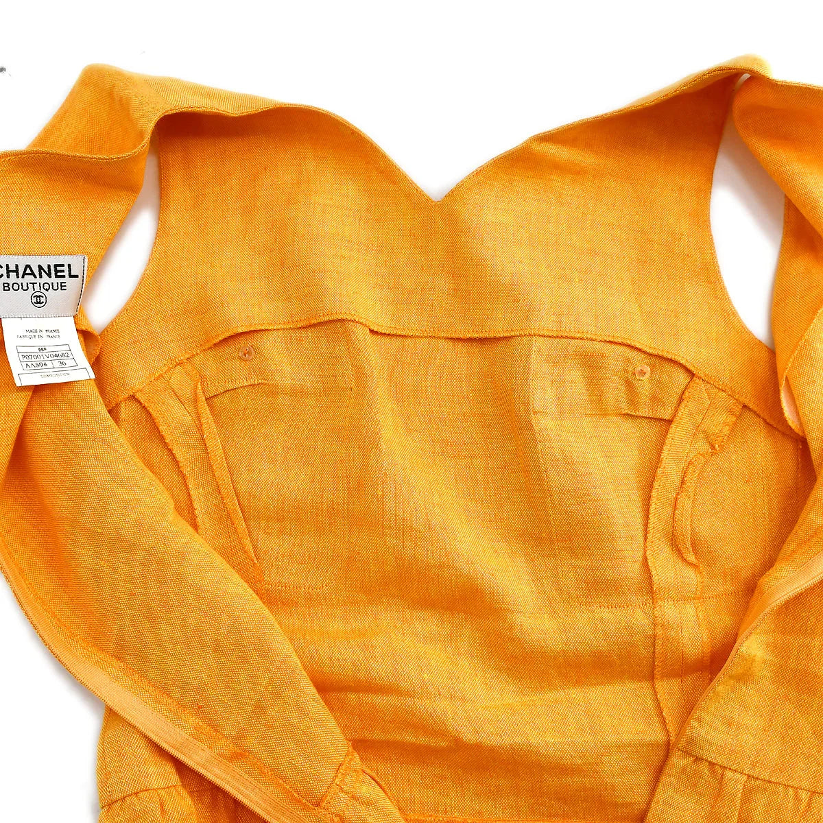 Chanel 1996 Linen Sleeveless Dress #36