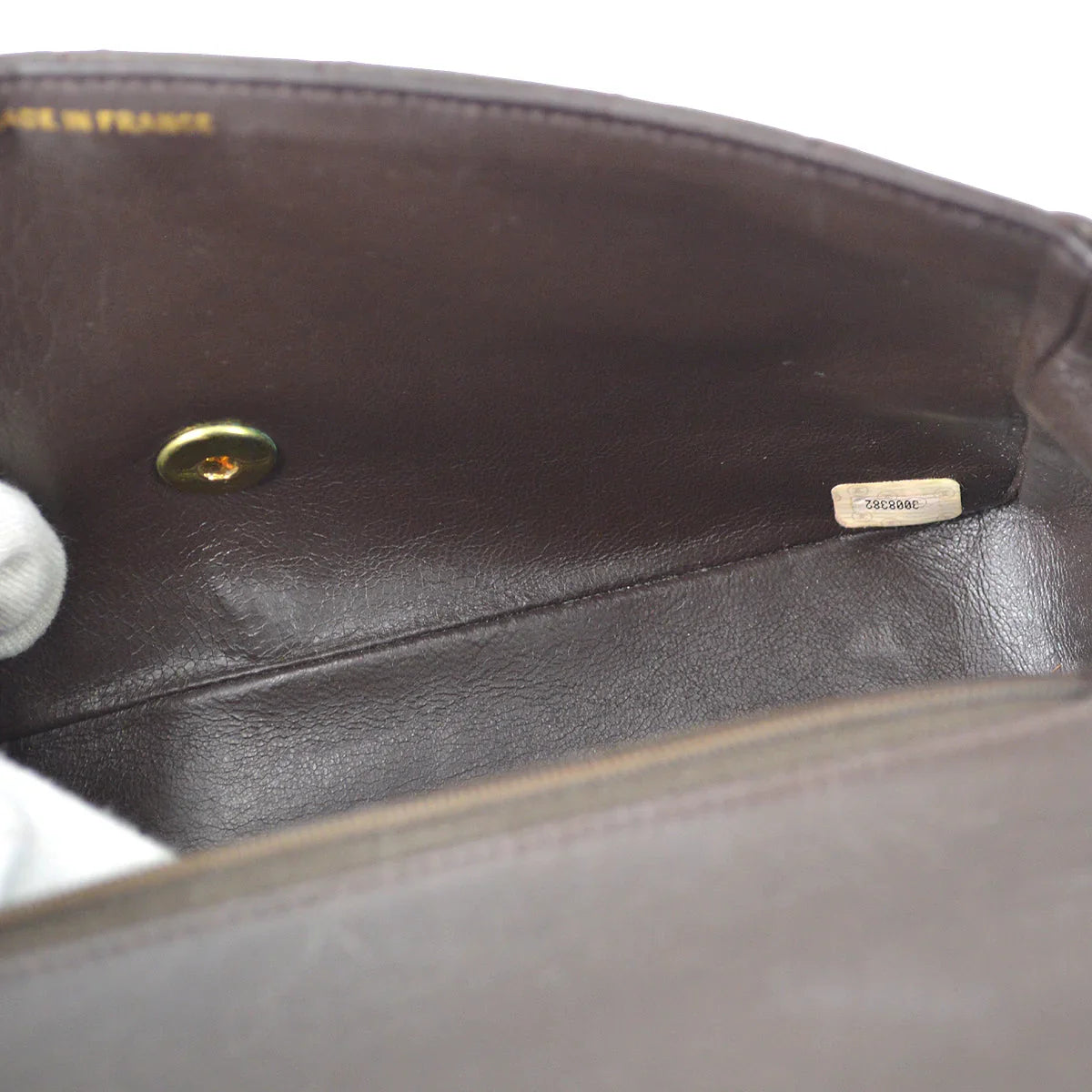 Chanel 1994-1996Classic Single Flap Medium Handbag Brown Lambskin