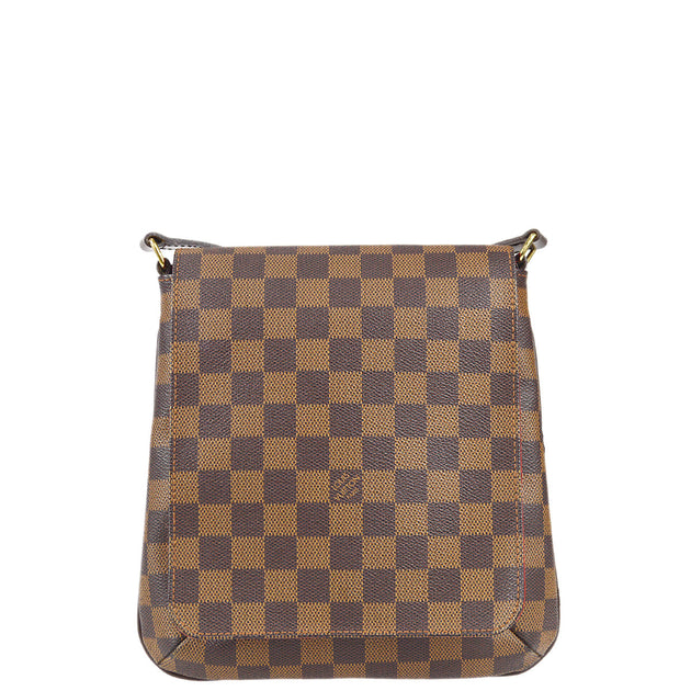 LOUIS VUITTON Musette Salsa GM Damier Ebene Crossbody Bag Brown