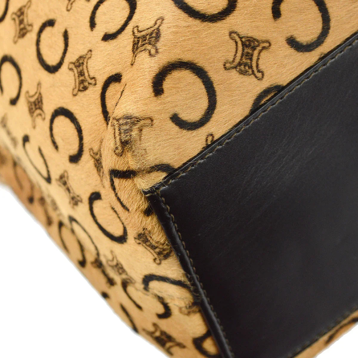 Celine * C Macadam Shoulder Bag Pony Hair