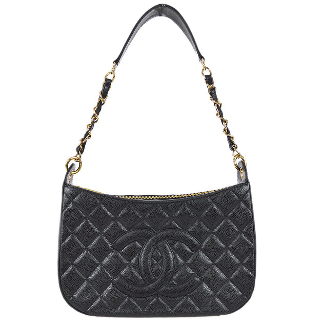 CHANEL, Bags, Chanel Caviar Quilted Timeless Cc Shoulder Bag Black