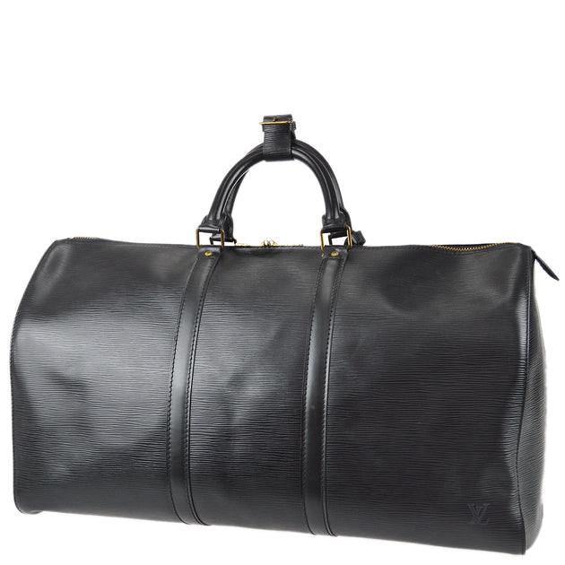 Louis Vuitton Keepall 50 Travel Duffle Handbag Epi Black M42962 – AMORE  Vintage Tokyo