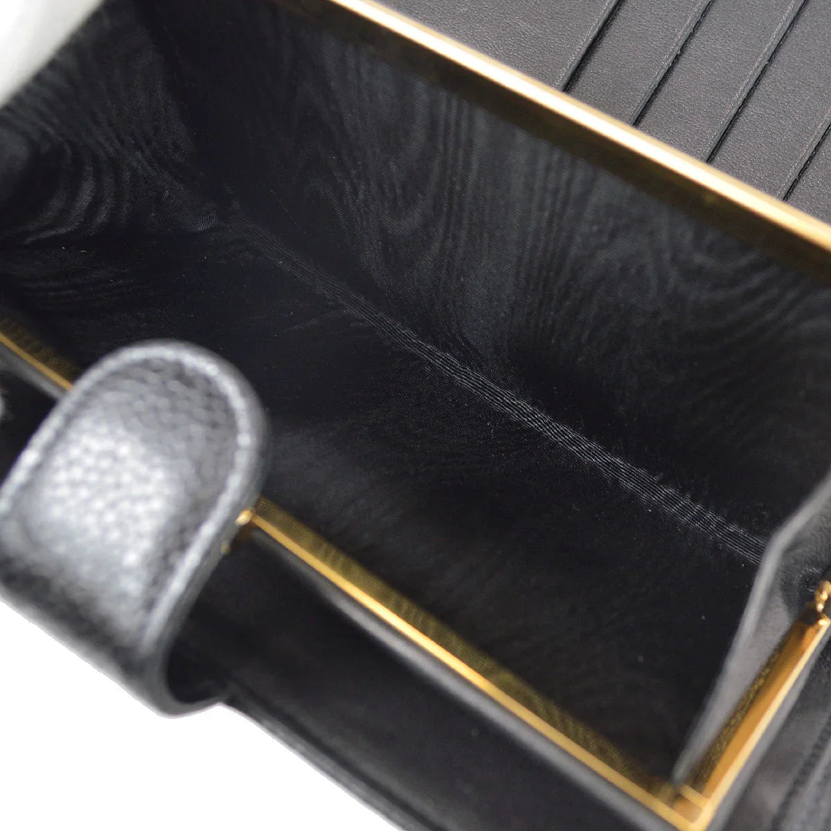 Chanel 1997-1999 Timeless Long Wallet Black Caviar