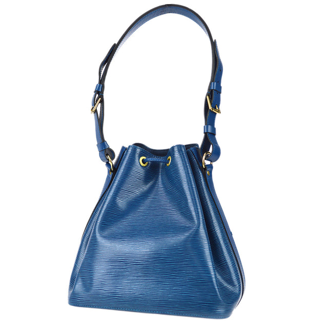 Louis Vuitton Toledo Blue Epi Leather NOE Drawstring Bag