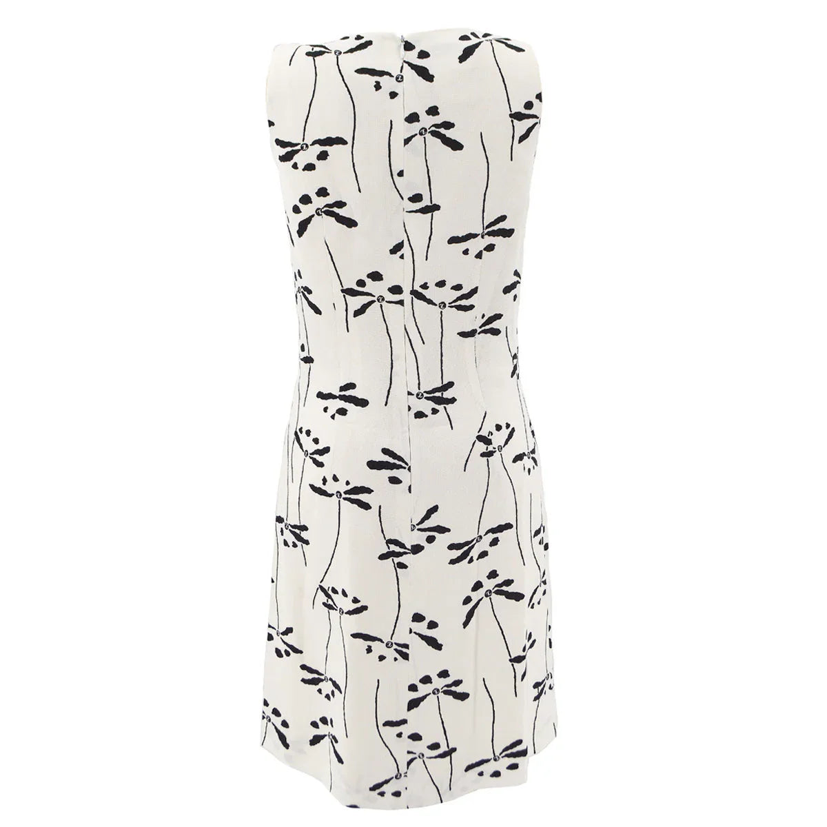 Chanel 1998 spring floral-print sleeveless dress #36