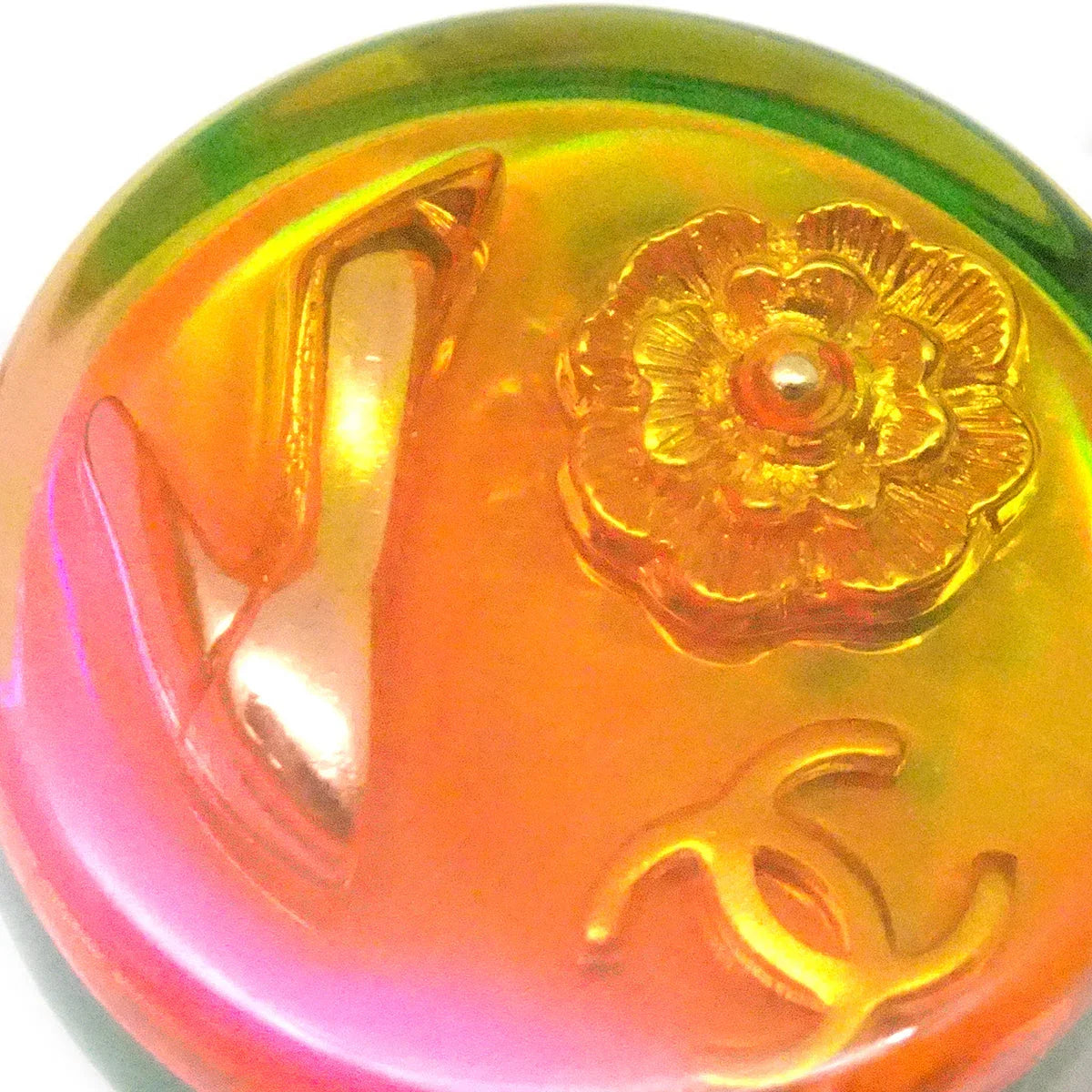 Chanel Button Earrings Clip-On 97A