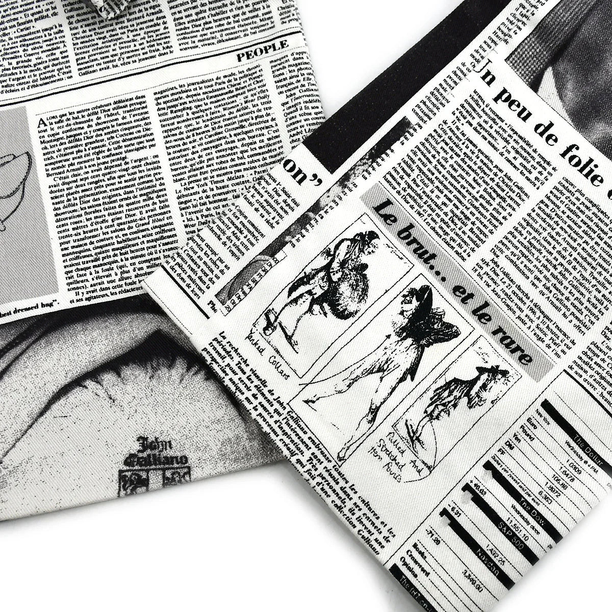 Christian Dior * Fall 2000 John Galliano Newspaper Pants #38