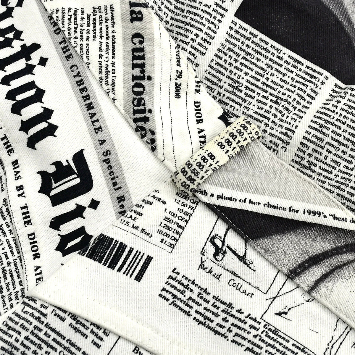 Christian Dior * Fall 2000 John Galliano Newspaper Pants #38