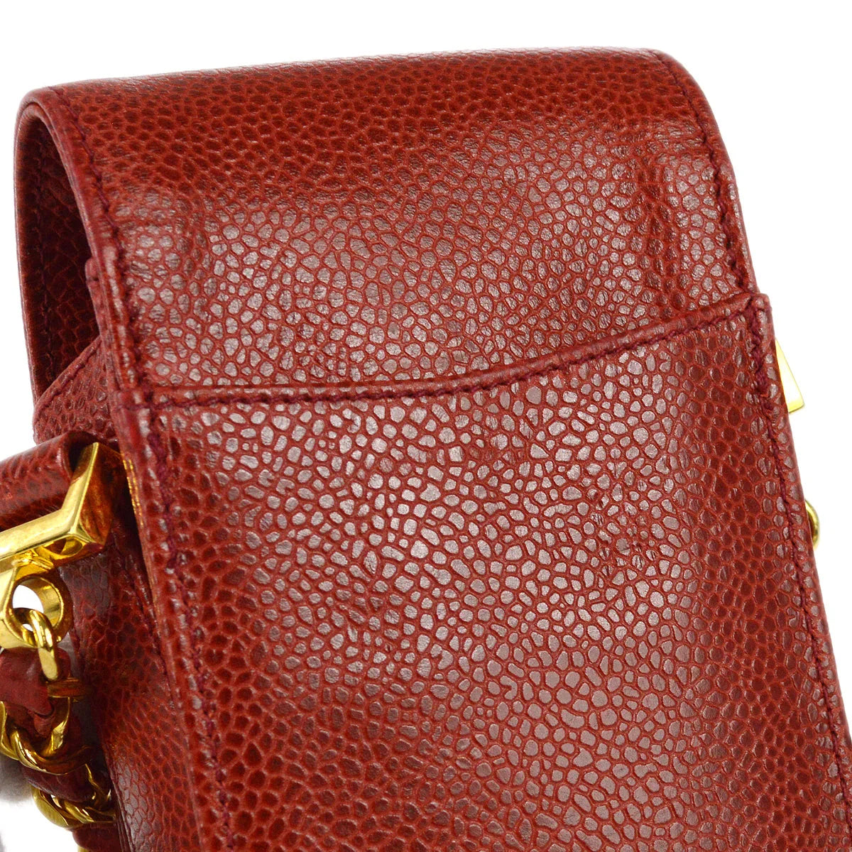 Chanel 1994-1996 Phone Case Red Caviar