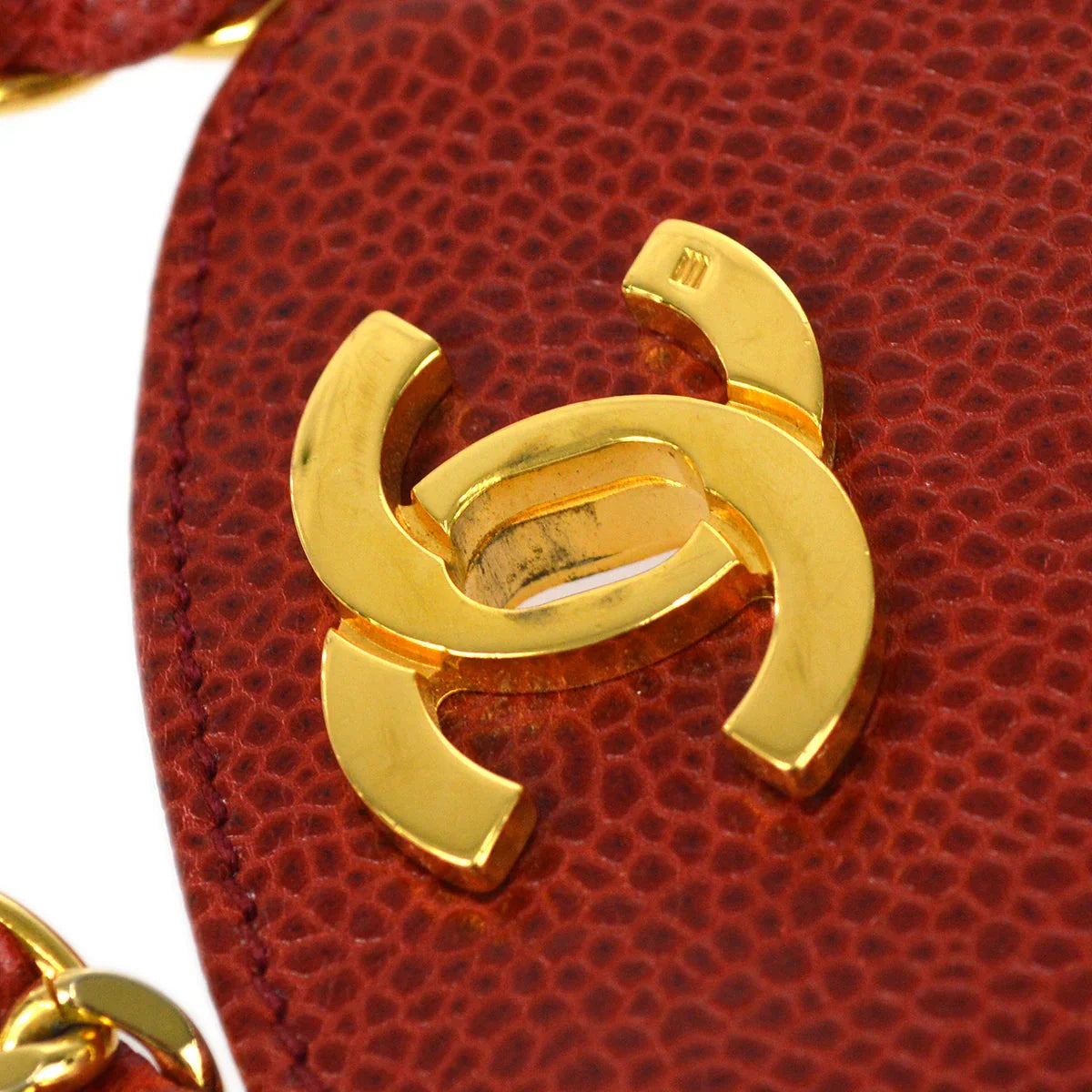 Chanel 1994-1996 Phone Case Red Caviar