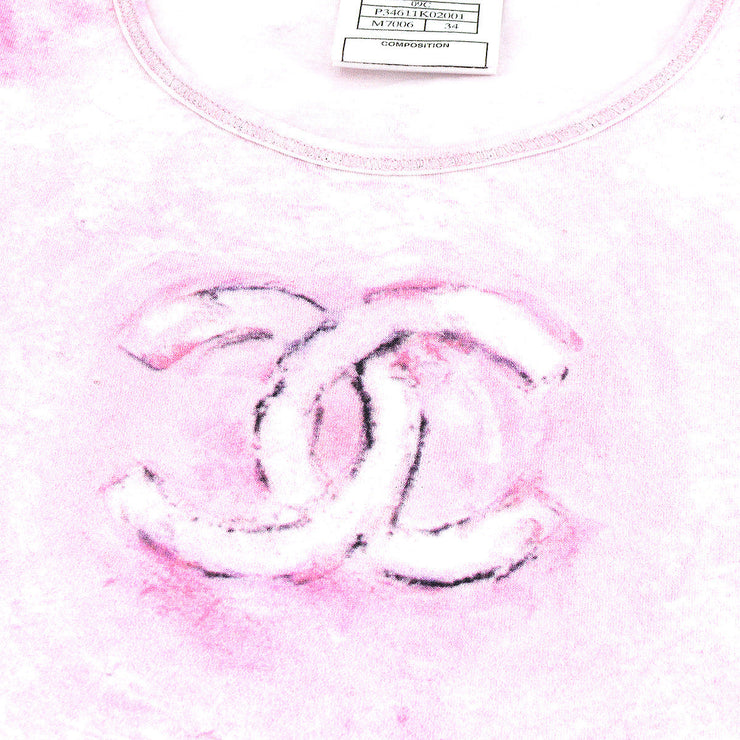 Chanel 2009 cruise CC logo-print tie-dye T-shirt #34