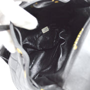 Chanel 1994-1996 Black Lambskin Large Duma Backpack