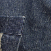 Chanel 1997 button-up denim skirt #38