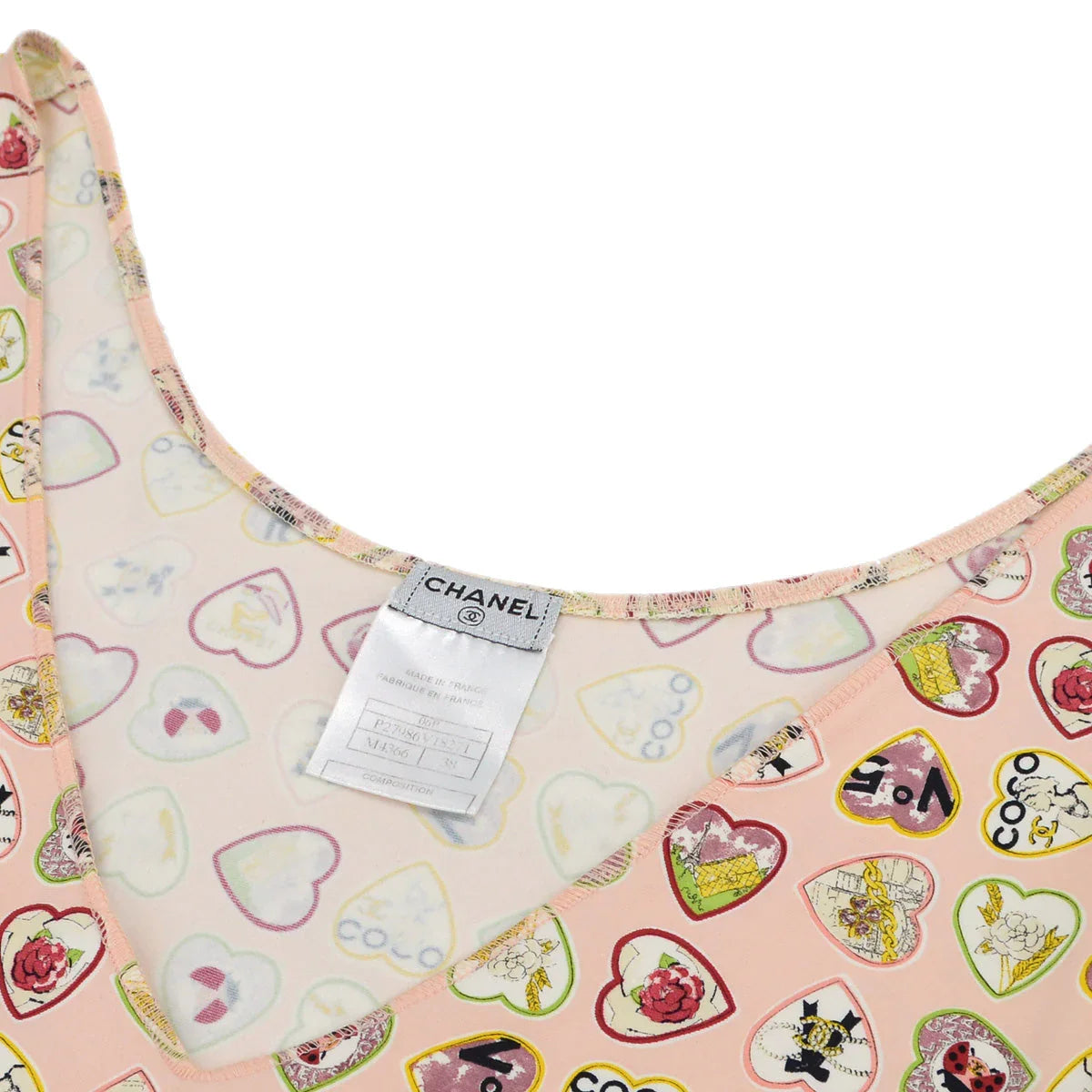 Chanel 2006 Valentine Heart Print Dress #38
