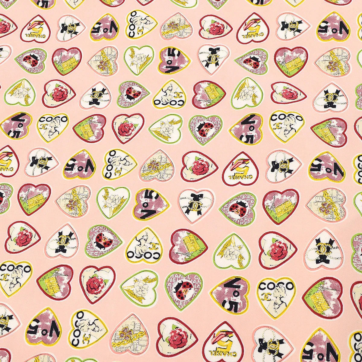 Chanel 2006 Valentine Heart Print Dress #38