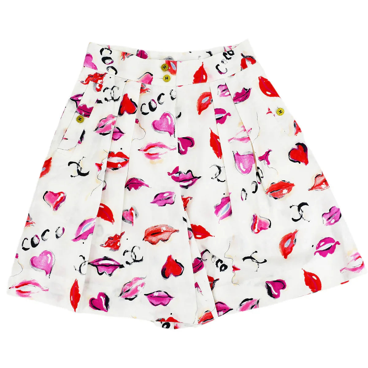 Chanel Lipstick Pattern Short Pants #40