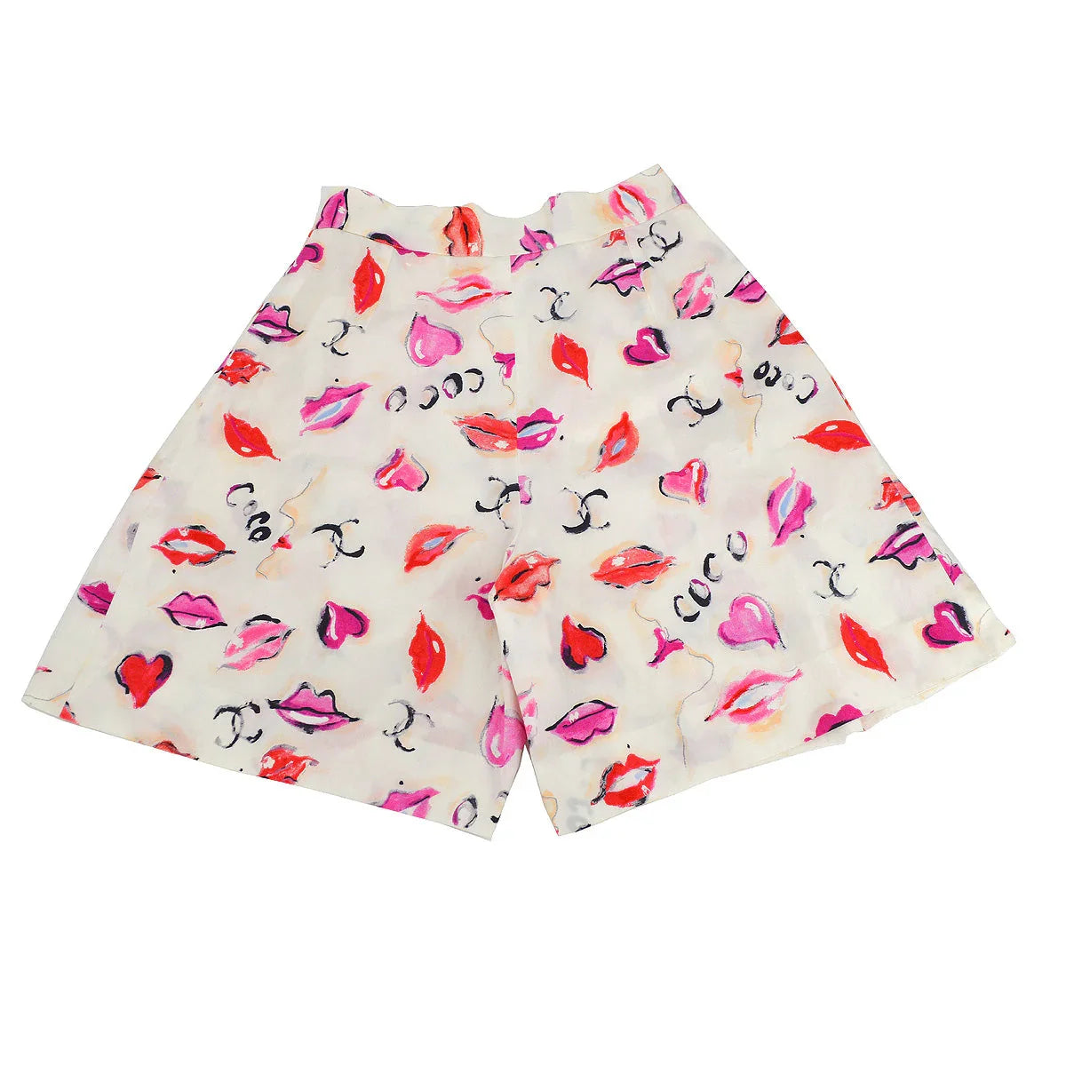 Chanel Lipstick Pattern Short Pants #40