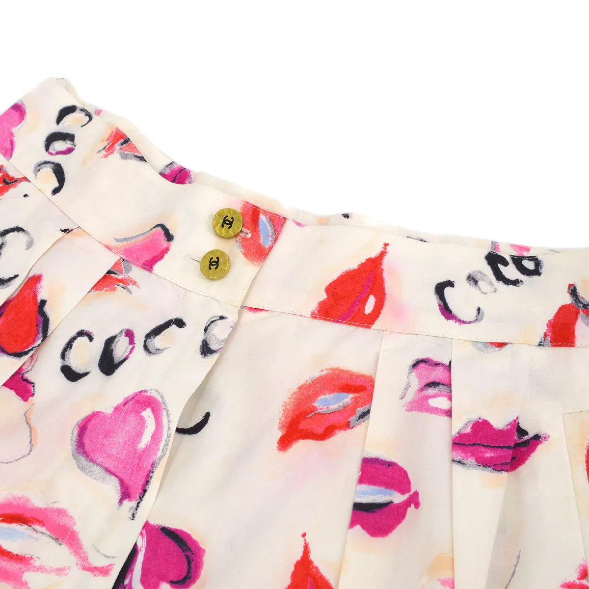 Chanel Lipstick Pattern Short Pants #40
