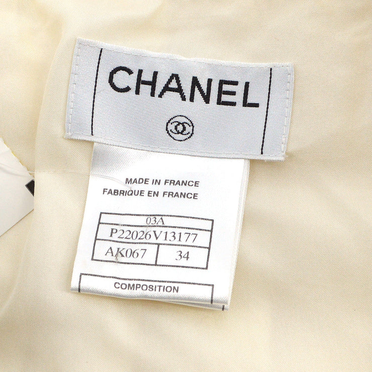 Chanel 2003 fall stud-embellished pleated skirt #34