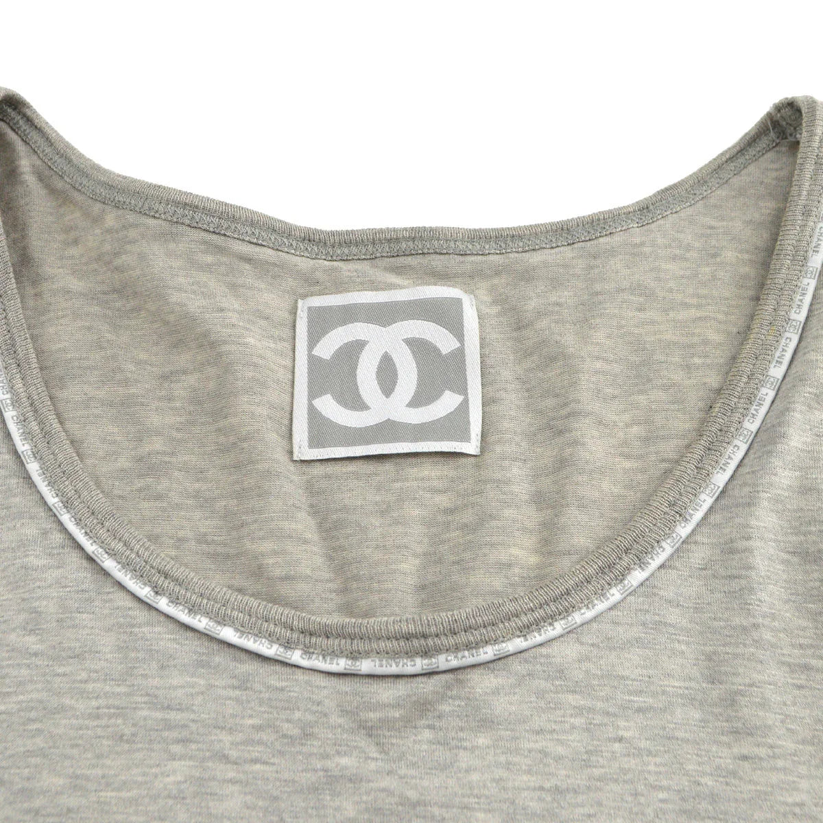 Chanel Sport Line Sleeveless Tops Gray 04P #38