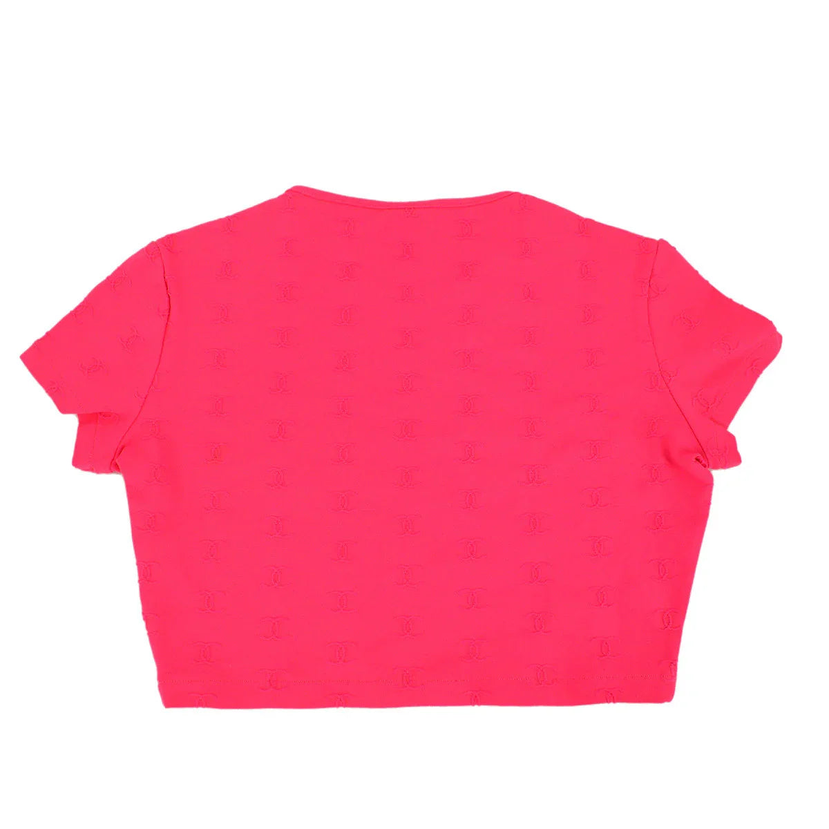 Chanel 1997 CC logo-embroidered cropped T-shirt #40