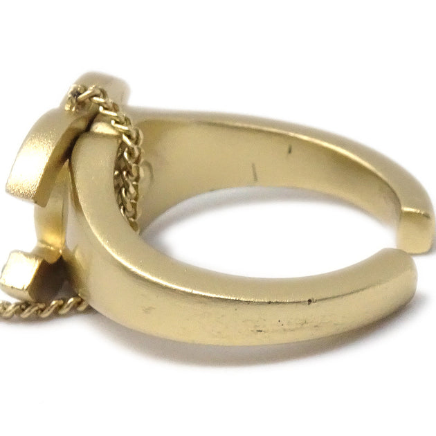 Chanel Bangle Chain Ring Rhinestone #6 Gold 01C – AMORE