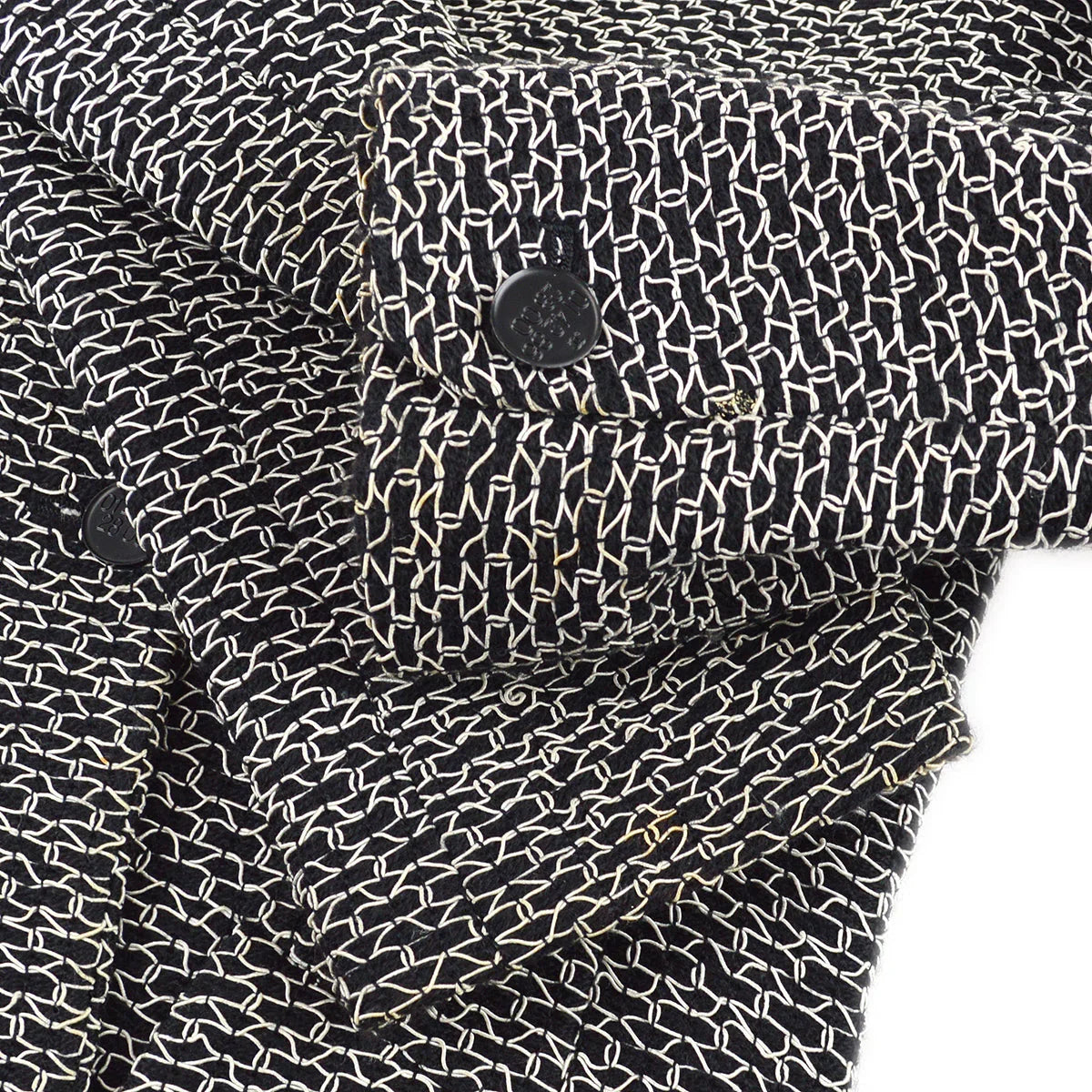 Chanel 1998 Double Breasted Tweed Blazer #38