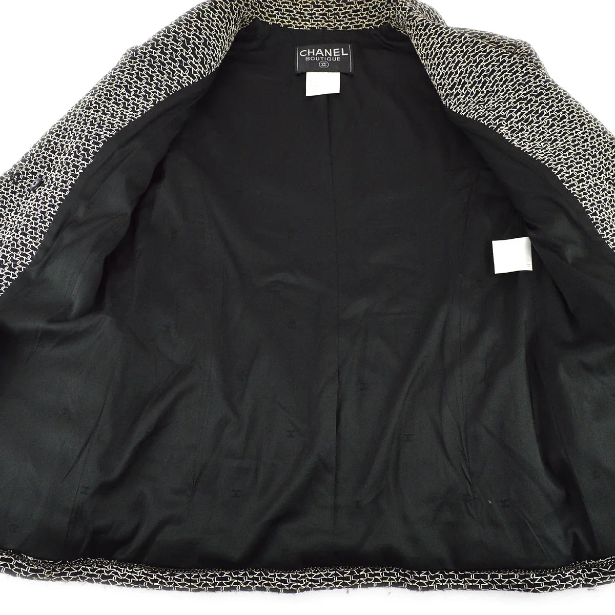Chanel 1998 Double Breasted Tweed Blazer #38