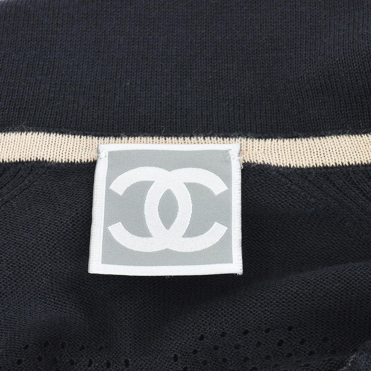 Chanel 2008 cruise CC perforated zip-front hoodie #38