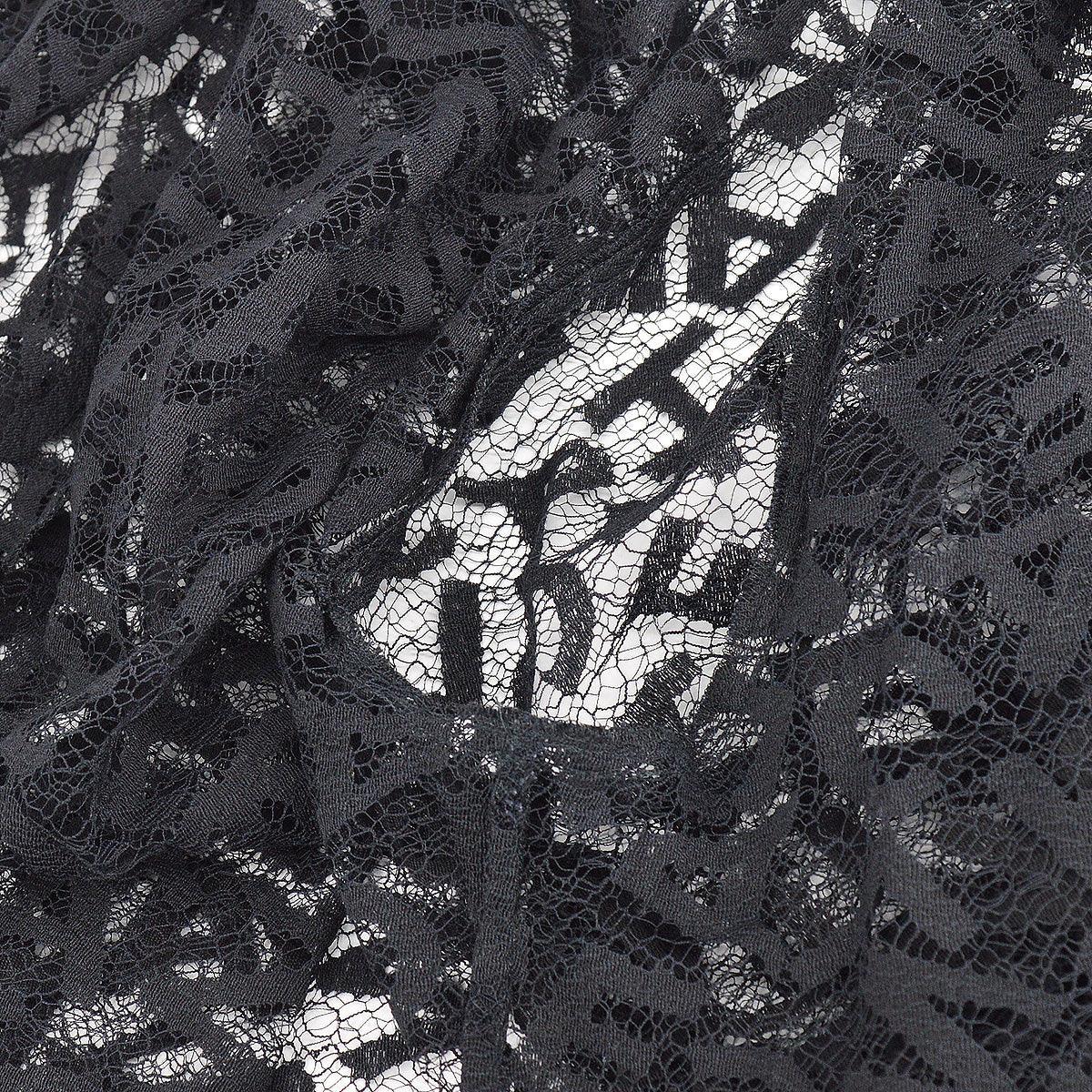 Chanel 1998 Fall Logo Lace Open Cardigan #40