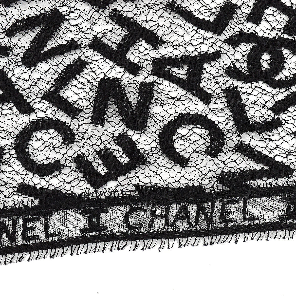 Chanel 1998 Fall Logo Lace Open Cardigan #40